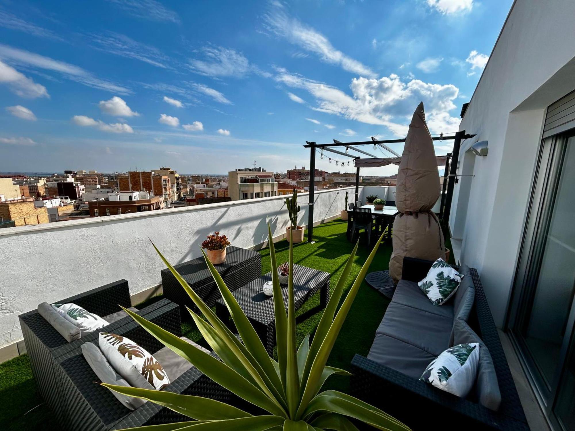 Lo balconet del Delta. Àtic-dúplex vacacional. Amposta Esterno foto